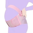 thumbnail image 4 of Maternity Belly Bands for Pregnant Women – Adjustable Belly Band for Pelvic & Back Pain – Ideal Supportive Belt for All Stages of Gestation – Pregnancy Must Haves for To Be Moms (Pink,2XL), 4 of 9