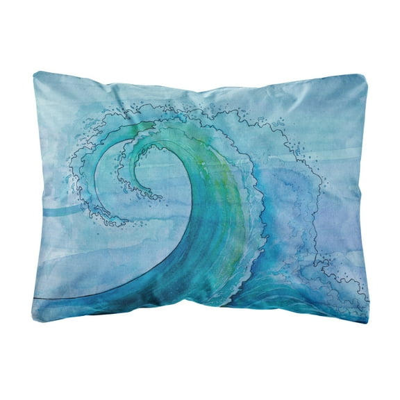 Carolines Treasures BB8531PW1216 Abstract Wave Canvas Fabric Decorative Pillow, 12H x16W, multicolor