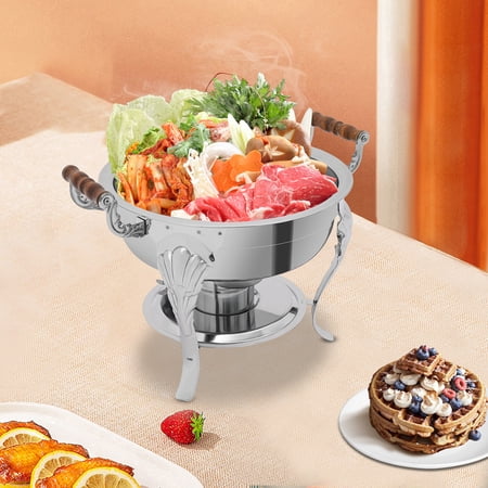 Catering Classic Stainless Steel Chafing Dish Half Round Buffet Chafer 30cm USA
