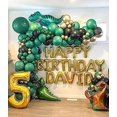 thumbnail image 4 of Set of solid color balloons dark green party decorative balloons,, 4 of 5