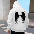 thumbnail image 2 of CONROSES Mens Hoodies Wings Graphic Y2K Hoodie for Men Long Sleeve Warm Pullover Hooded Sweatshirt Soft Fall Winter Sweatshirts With Pocket, 2 of 6