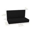 thumbnail image 2 of lacooooppia RV Dinette Cushion ers Rv Cushion Slipers 2 Easy to Install Outdoor RV Sofa ers Furniture Protector Black, 2 of 8