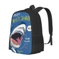 thumbnail image 2 of Daiia Great White Shark Backpack for Men and Women -Durable Backpack Large Capacity, Water-Resistant Bag with Adjustable Straps and Laptop Compartment, 2 of 9