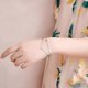 thumbnail image 4 of Rose Gold Heart Women's Bracelet Bracelet Bracelet With Heart Pendants Double, 4 of 4