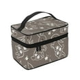 thumbnail image 4 of Yiaed Retro Bunny Print Makeup Bag Travel Cosmetic Bags for Women Girls Zipper Pouch Makeup Organizer, 4 of 4