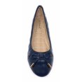 thumbnail image 2 of Victoria K Women's Soft Quilted Textured With Bow Tie Ballerina Flats, 2 of 5
