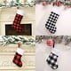 thumbnail image 1 of Red Black Checkered Christmas Socks Hanging Decorations, Candy Bags Pendants, Festive Home Decor, Holiday Season Gifts, Party Supplies, Easy Hang, Foldable Design, Fabric Material, For Bedroom, 1 of 9