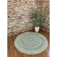 thumbnail image 5 of American Heritage Capel Braided Area Rug - 5' 0" Round Sage Green - Traditional Indoor Rug for Living Room at Walmart, 5 of 6