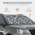 thumbnail image 4 of Balery 2 Piece Flower Car Windshield Sun Shade|Foldable Front Windshield Shade for Car Front Window for Most Sedans SUV Truck-, 4 of 7