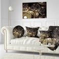 thumbnail image 3 of Designart Beautiful Gold Metallic Fabric - Abstract Throw Pillow - 12x20, 3 of 5