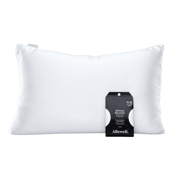 Allswell Dream Restore Silk Pillow Protector, Standard/Queen, Breathable