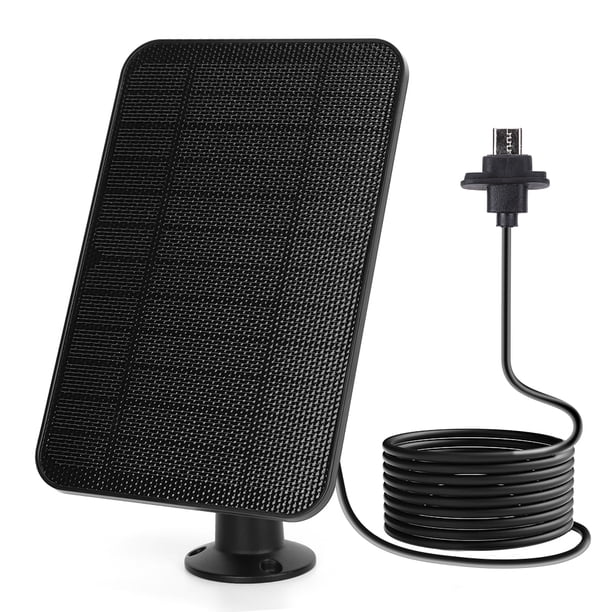 Panel Solar 4W Y 5V Montaje Ajustable 360 resistente Al para Blink Outdoor 4 (4.ª Generación)