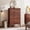 Dark walnut, variant on TEQIN Fluted Dresser For Bedroom With 5 Deep Drawers, 47.2 In Tall Chest Of Drawers, Curved Drawer Dresser, Modern Dresser Bedroom Dressers For Living Room, Kids Room, Hallway