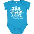 thumbnail image 3 of Inktastic The Beach is My Happy Place with Palm Trees Boys or Girls Baby Bodysuit, 3 of 5