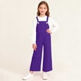thumbnail image 2 of Childrens Jumpsuit,Casual Solid Color Pocket Mid Size Comfortable Overalls for Adults, 2 of 9