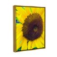 thumbnail image 3 of Stupell Industries Close Up Yellow Sunflower Florets Botanical Nature Photograph Metallic Gold Floating Framed Canvas Print Wall Art, Design by Heidi Bannon, 3 of 6