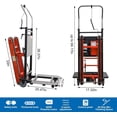 thumbnail image 5 of RXFSP Adjustable Ergonomic Foldable Aluminum Hand Truck Dolly Cart 441lb Capacity Electric Climbing, 5 of 10