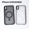 thumbnail image 2 of For iPhone X XS XR XSMax Matte Shockproof Cover case Luxury Magnetic For Magsafe Wireless Charging Phone Case GRAY For iPhone X, 2 of 5