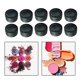 thumbnail image 5 of 10 tarros de plástico vacíos para cosméticos, tapas de ventana , construcción 2G, viaje , fácil de llevar, ligero y , negro Macarena Caja de sombra de ojos, 5 of 8