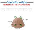 thumbnail image 3 of Up To $10 Bucket Hats Pink Children Fisherman Hat Fashionable Cartoon Frog In Autumn and Winter Cute Adjustable Warm, 3 of 3