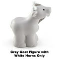 thumbnail image 2 of Replacement Part for Fisher-Price Little People Nativity Set - DPX53 ~ Gray Goat Figure with White Horns ~ Works with Many Sets, 2 of 5