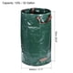 thumbnail image 2 of Jardín Bolsa 32 Galones Grande Hoja Residuos Jardinería Contenedor Reutilizable Soporte para Césped Patio Piscina Paquete de 2, 2 of 5