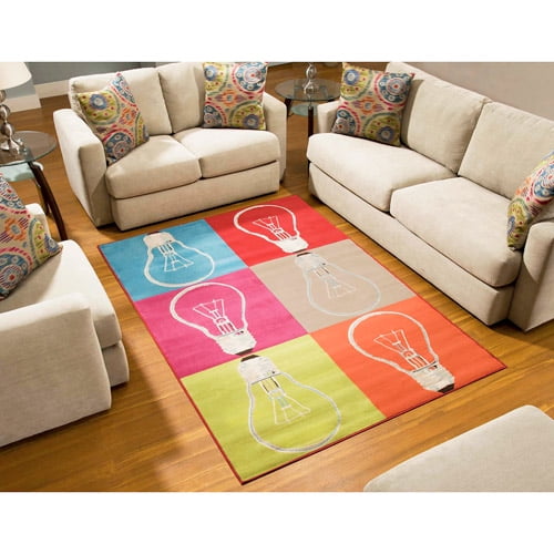 Terra Edison Rectangle Area Rug, MultiColor