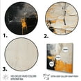 thumbnail image 3 of Designart "Yellow and Black Abstract Arrangement III" Abstract Wall Art - Modern Yellow Abstract Collages Bedroom Canvas Wall Art, 3 of 6
