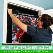 GoSports Strikeout Challenge Baseball Toss Doorway Game, Includes Universal Door Frame Tension Rod and Inflatable Baseballs with Ball Pump