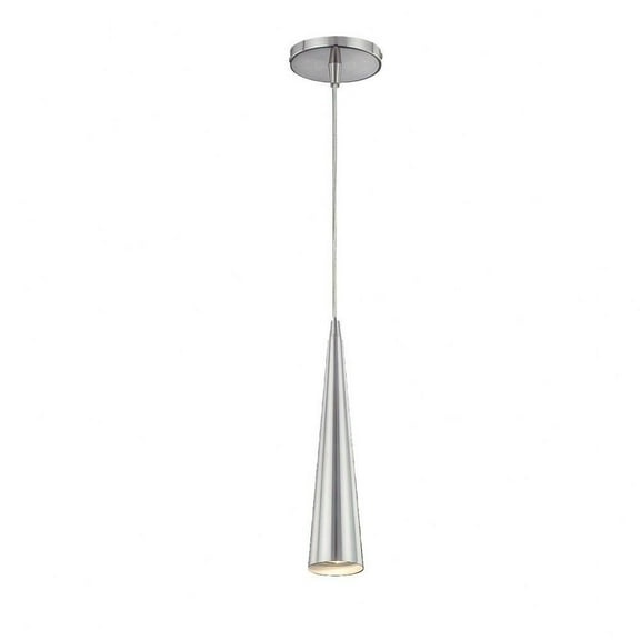 1 Light Small Pendant 2.75 inches Wide By 12 inches High-Satin Nickel Finish Bailey Street Home 79-Bel-981488