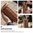thumbnail image 2 of Hand Woven Imitation Rattan Cutlery Holder Woven Cutlery Basket Kitchen Utensils Organizer, 2 of 4