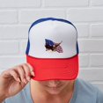 thumbnail image 6 of CafePress - American Patriotism - Adjustable Unisex Printed Trucker Hat with Mesh Back, 6 of 10