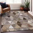 thumbnail image 6 of Addison Rugs Mayfield Washable Transitional Geometric Brown Rectangle Rug, 3' x 5', 6 of 6