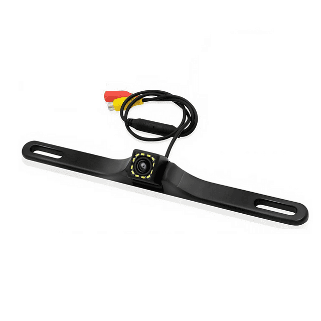 Cámara De Marcha Atrás Para Coche 12 Luces Led Impermeable Malubero, Negro