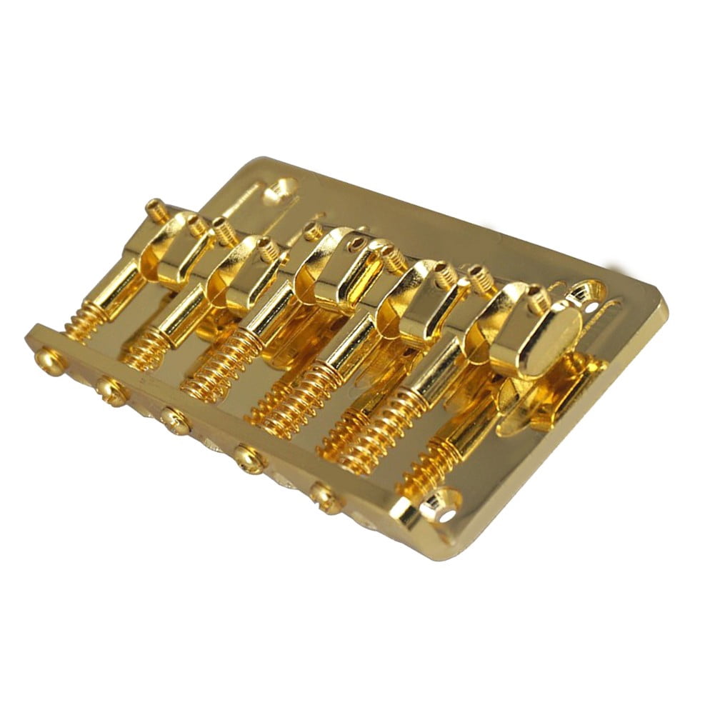 Hot Sales Adjustable 5-string Hardtail Bridge Guitar Saddles Screws Electric Box Guitar Plate Instrument Bass Bridge For Guitar