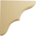 thumbnail image 3 of Ekena Millwork 1 3/4"W x 7 1/2"D x 7 1/2"H Stratford Wood Bracket, Alder (6-Pack), 3 of 4
