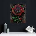 thumbnail image 5 of JEUXUS Modern Graffiti Canvas Wall Art Abstract Colorful Rose Painting Poster Art Prints for Living Room Bedroom Wall Decor Stretched and Framed Ready to Hang, 5 of 5