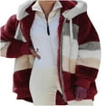 thumbnail image 2 of UPPADA Winter Coats for Women with Hood Plus Extreme Cold Weather Outwear Furry Heavy Shaggy Light Down Jacket, 2 of 6
