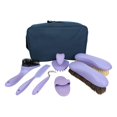 thumbnail image 3 of Juego de mantenimiento de suministros para baño de caballos, herramienta de , cepillos corporales, equipo de equitación, cepillos de limpieza Púrpura, 3 of 8