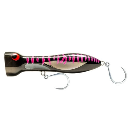 UPC: 9351482012908 | NOMAD DESIGN Chug Norris 150mm/6in Black Pink Mackerel Popper (CHUG150-BPM)