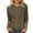 Green, variant on Women 3/4 Sleeve Crew Neck Vintage Palm Leaf Print T-Shirt, Retro Botanical Loose Casual Blouse Top