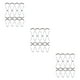 thumbnail image 3 of Ganchos de cortina de ducha Naiovety 12 piezas de Acero inoxidable anillos de perchas accesorios universales Blanco, 3 of 6