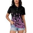 thumbnail image 2 of Jewelreauty Casual Tunic Tops for Women Button Neck Short Sleeve Summer Blouses Tee Shirts, 2 of 5