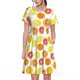 thumbnail image 1 of Disketp Lemon Orange para Vestido de Manga Corta para Mujeres, Vestidos de Verano para Mujeres, Casual y Holgado para la Playa, 1 of 6