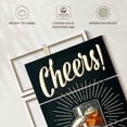 thumbnail image 6 of Elephant Stock Vintage Cheers Sign Wall Art - Vertical Multi Panel Canvas - Dining Room Wall Decor - Inspirational And Typography Multi Panel - Gray And Orange Decor - 28" x 45", 6 of 8