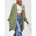 thumbnail image 5 of Long Cardigan Sweaters for Women Fall Trendy Oversized Open Front Winter Coat Green S, 5 of 8