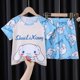 thumbnail image 3 of Conjunto de pijamas Kawaii Sanrioed Kuromi para niños, ropa de dormir de verano para niños y niñas, ropa de casa de dibujos animados de Anime, Cinnamoroll, HelloKitty, nuevo, 3 of 5