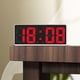 thumbnail image 4 of Reloj despertador digital Simples LED con pantalla digital grande, reloj despertador de moda, totalmente funcional, para escritorio, mesita de noche, estudio, cocina, reloj con marco blanco. Reloj des, 4 of 7