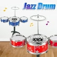 thumbnail image 2 of Kids Jazz Drum Set, Develop Rhythm  Coordination, Safe, Sturdy ABS Design, 2 of 6
