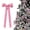 Pink, variant on Velvet Bow Decoration, Large Christmas Tree Topper & Wreath Hanging Ornament for Holiday Home Decor
